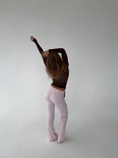 Cache-cœur Femme Tissu Extensible Coupe Ajustée Manches Longues