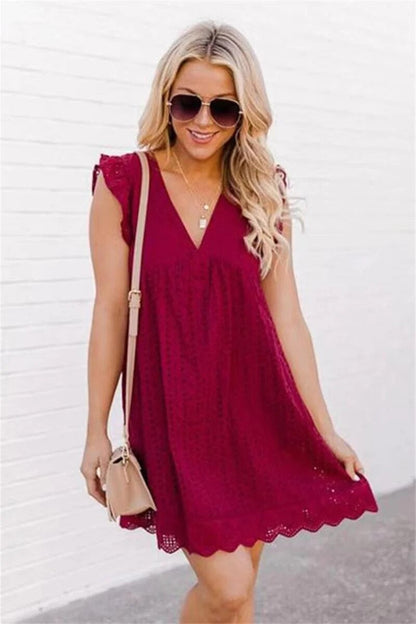Robe de Plage Été pour Femme sans Manches