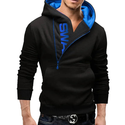 Veste à capuche streetwear avec fermeture éclair avant - PanierRoyale