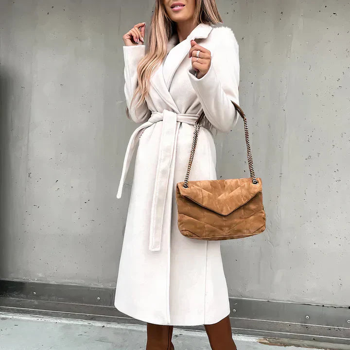 Manteau Imperméable Femme Chic avec Ceinture Ajurable