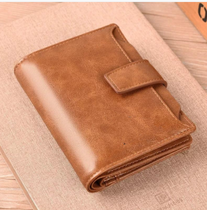 Portefeuille Homme Sécurisé Anti-Vol avec Protection RFID