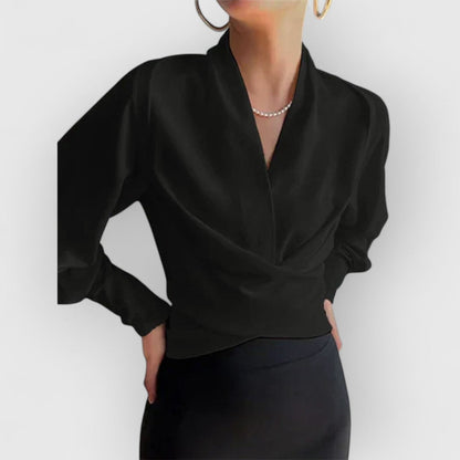 Blouse Femme Élégante Manches Longues pour Soirée