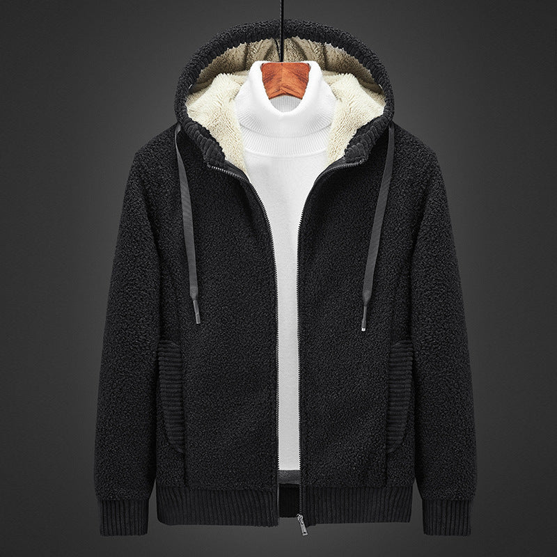 Pull Capuche Homme Doublure Chaude et Confortable