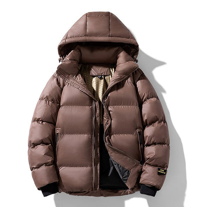 Doudoune Homme Hiver avec Capuche Chaude et Légère