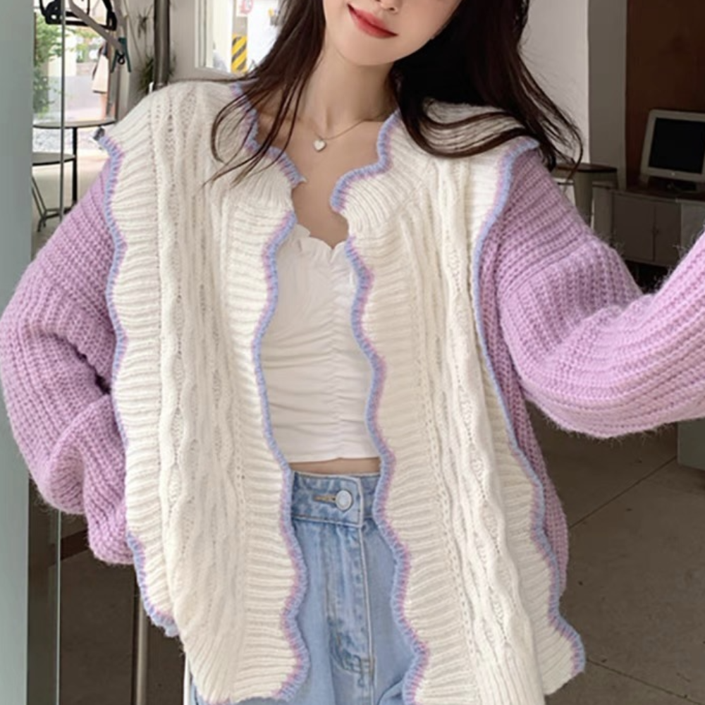 Cardigan Femmes Tricoté Doux et Élégant - PanierRoyale