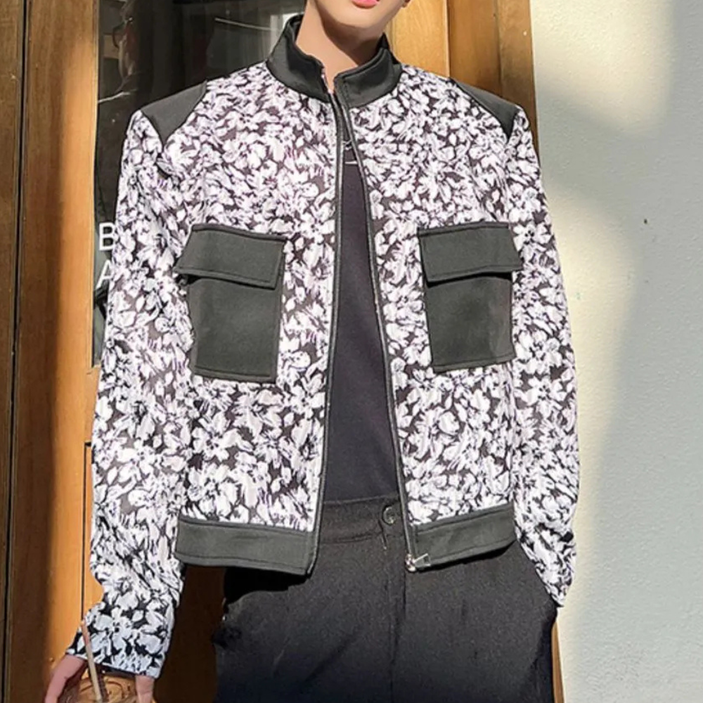 MANACCA - Veste Moderne à Col Haut pour Hommes