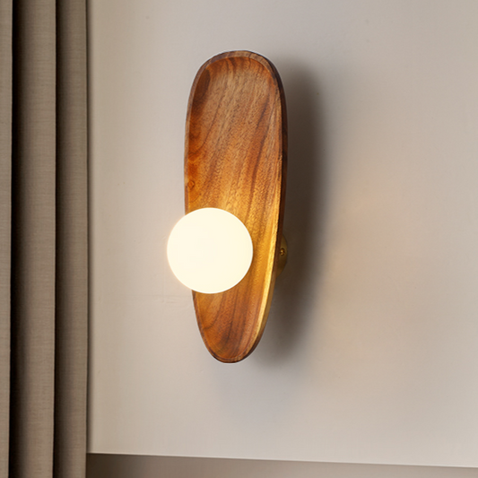 NaturaGlow™ – Applique Murale Bois Naturel LED Élégante & Durable