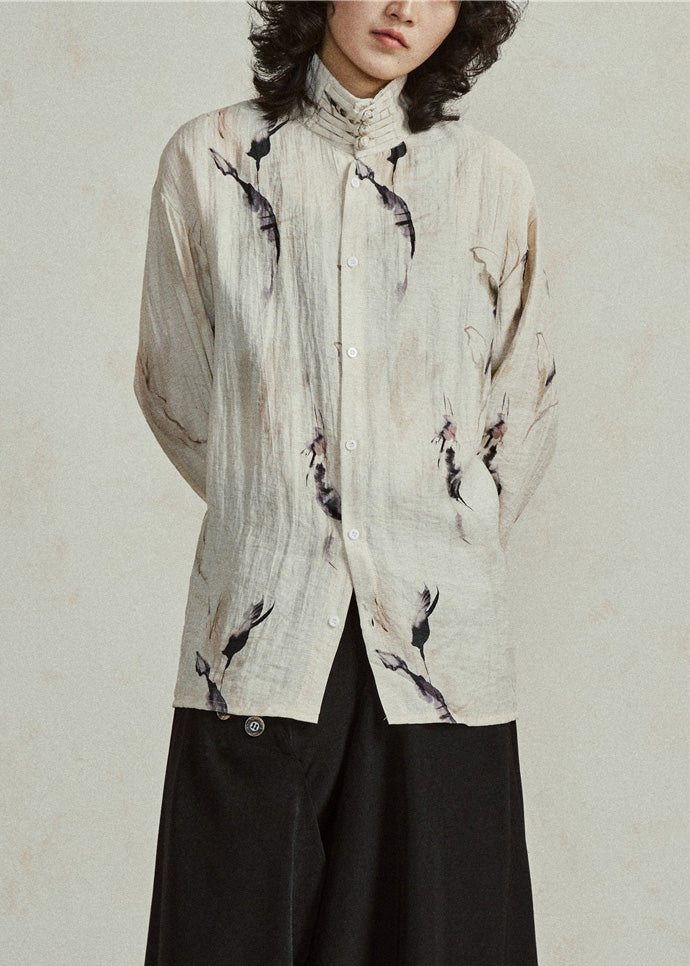 Kaki classique chemise à manches courtes et col boutonné - EasyApparels