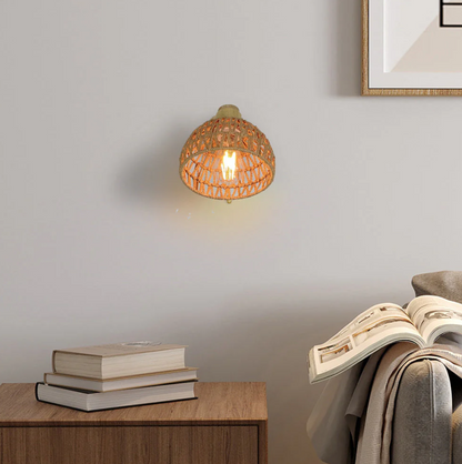 Naturis™ – Applique Murale LED Bois & Métal Beige Style Vintage Scandinave