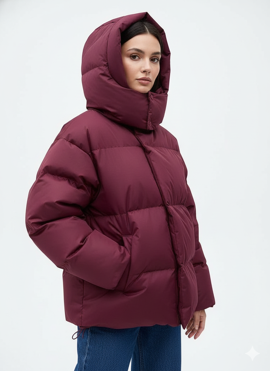 Veste Parka Féminine Oversize Réversible Hiver