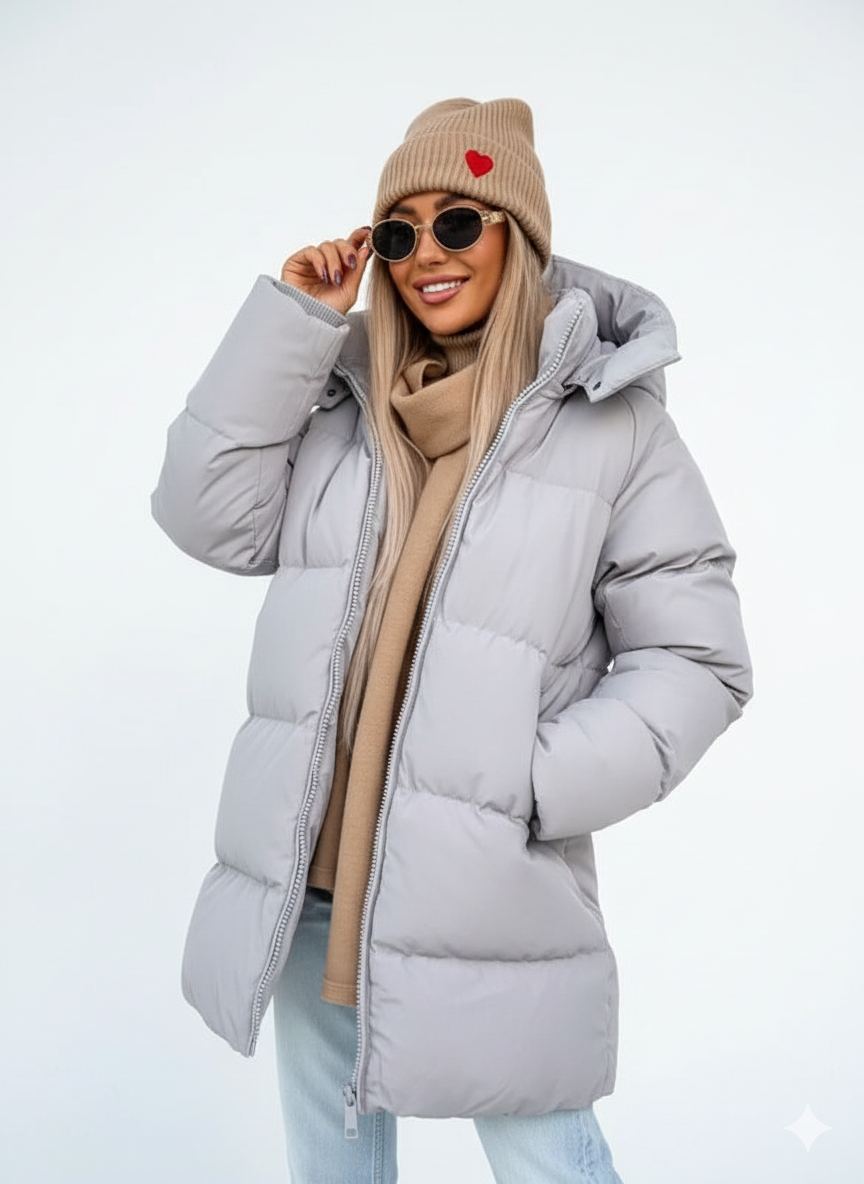 Veste Parka Féminine Oversize Réversible Hiver