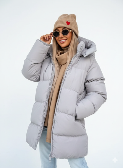 Veste Parka Féminine Oversize Réversible Hiver