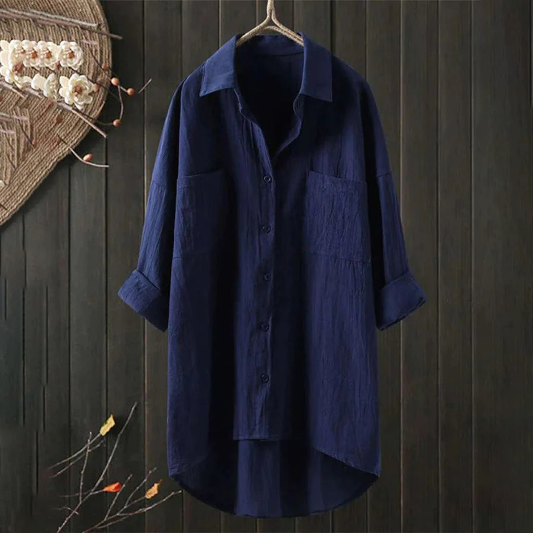 Chemise Homme Noir Élégant Manches Longues