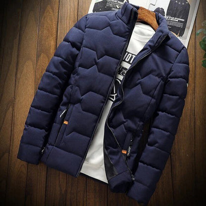 Veste Doudoune Hiver Homme Élégante avec Capuche et Fermeture Éclair