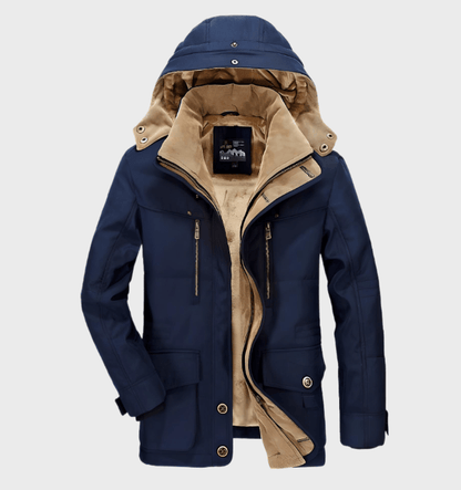 Veste Hiver Homme Fourrure Doublée et Imperméable
