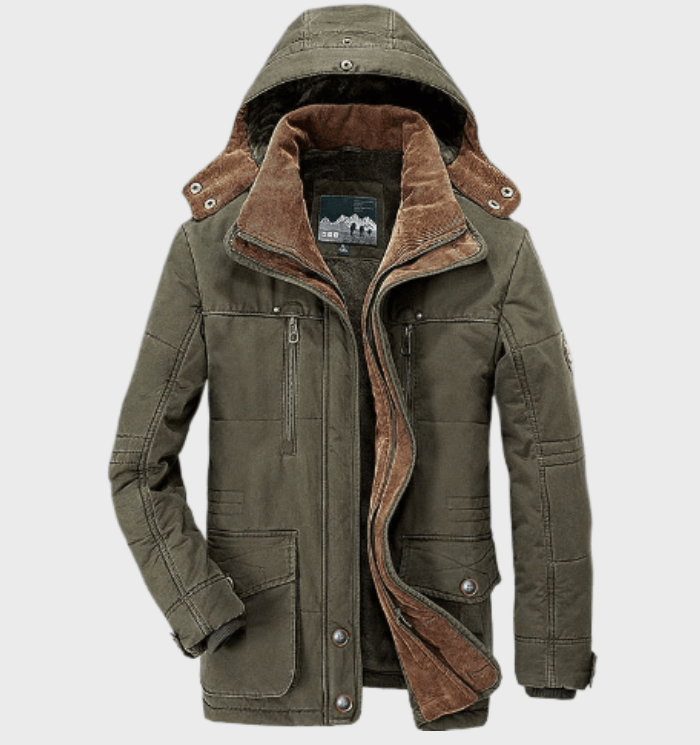 Veste Hiver Homme Élégant - Chaude et Confortable avec Capuche et Poches