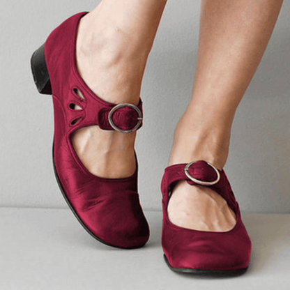 Ballerines Femmes Élégantes - Chaussures Cuir Talon Bas Chic