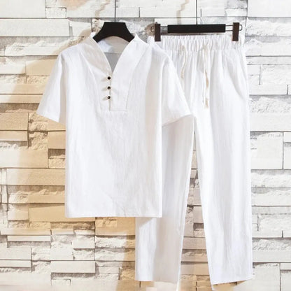 Chemise Blanche Homme Classique et Pantalon de Costume - PanierRoyale
