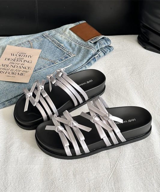 Chic plateforme sandals avec détail argent - EasyApparels