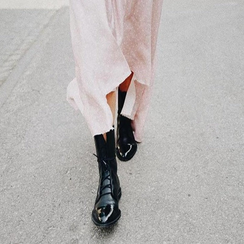 Chaussures de loisir femme à bout rond et talon bas