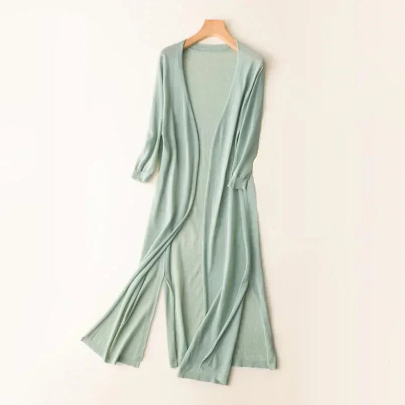 Cardigan Femme Léger et Long pour Élégance Féminine