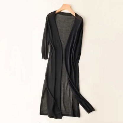 Cardigan Femme Léger et Long pour Élégance Féminine