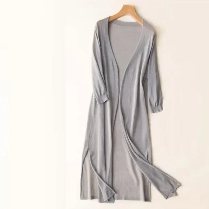 Cardigan Femme Léger et Long pour Élégance Féminine