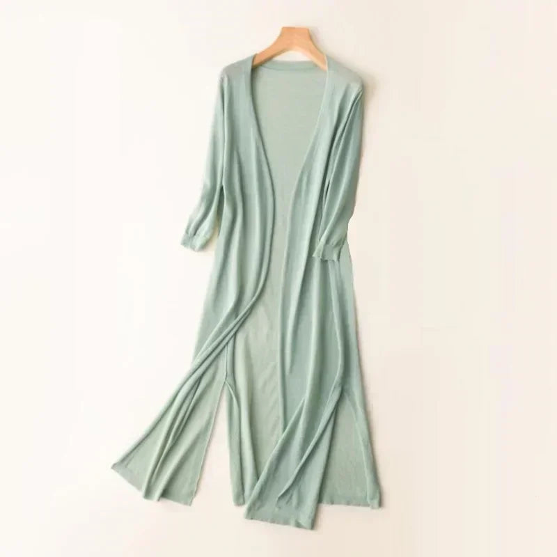 Cardigan Femme Léger et Long pour Élégance Féminine