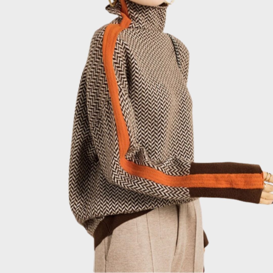 Pull Femme Luxe à Col Roulé Fines Mailles