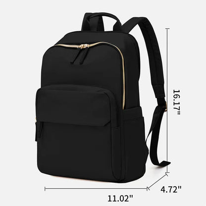 Sac à dos cuir brun avec poches multiples et bretelles réglables