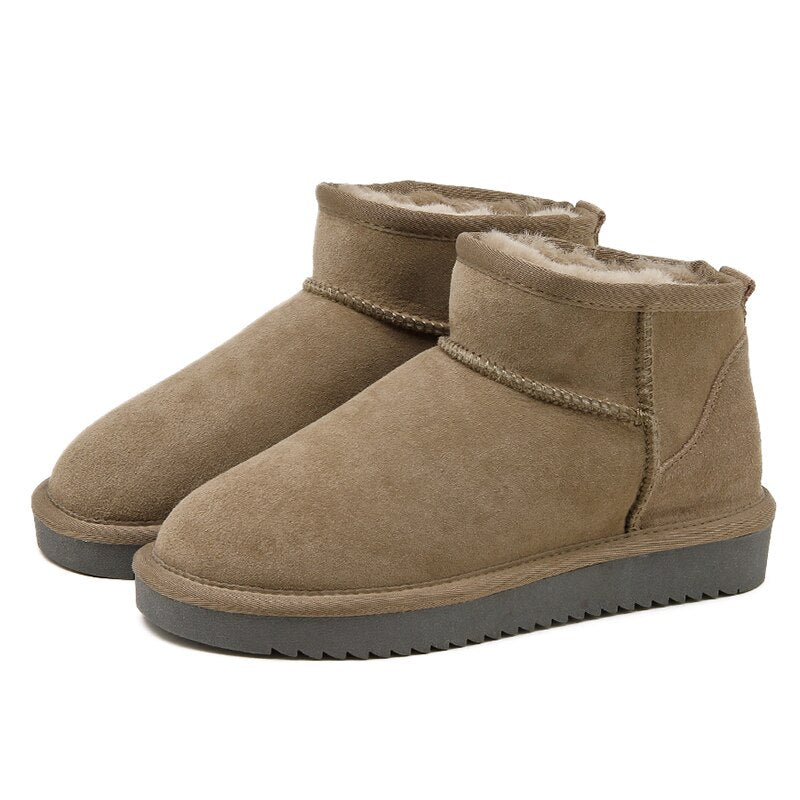 Bottes Hiver Femme Chauffantes avec Doublure Polaire et Semelle Antidérapante