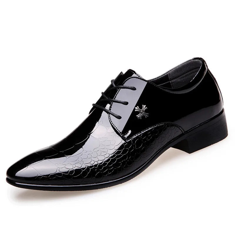 Chaussures Lacets Élégantes pour Homme Noir