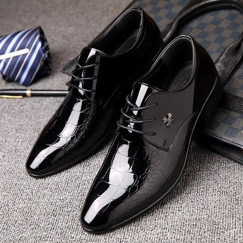 Chaussures Lacets Élégantes pour Homme Noir