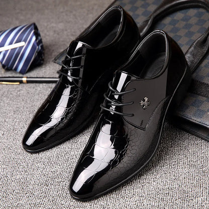 Chaussures Lacets Élégantes pour Homme Noir
