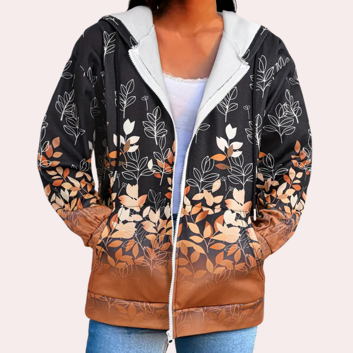Veste à Capuche Élégante Marron