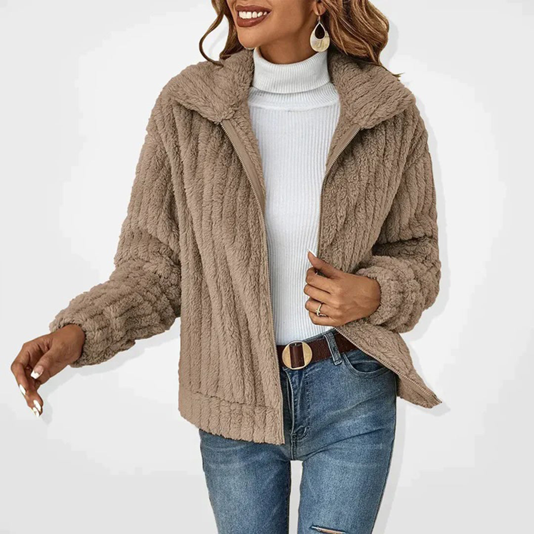Gilet Femme Hiver Long Douillet avec Capuche et Poches