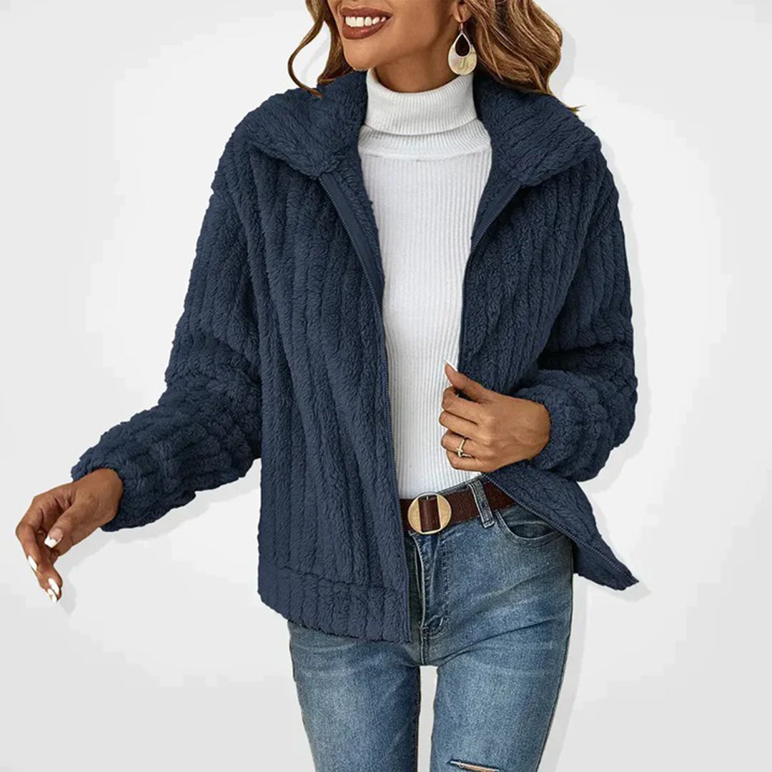 Gilet Femme Hiver Long Douillet avec Capuche et Poches