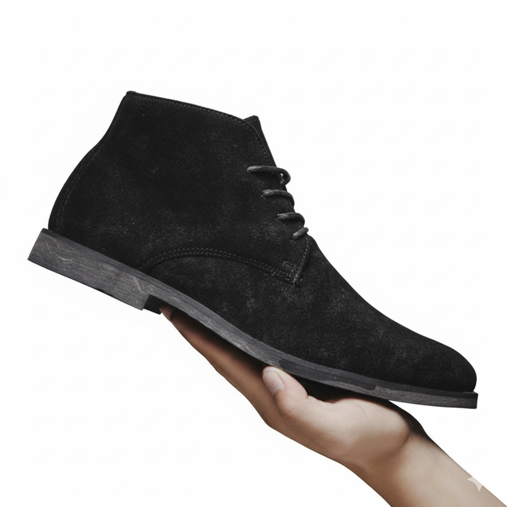 Bottines Hiver Homme Cuir Confort Chaussures Grip
