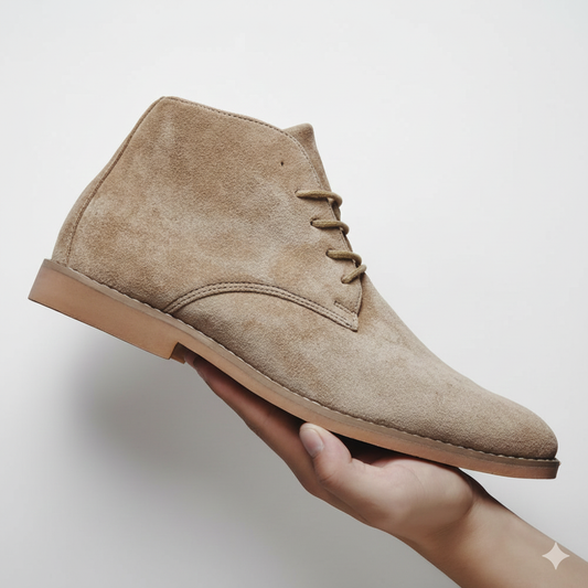 Bottines Hiver Homme Cuir Confort Chaussures Grip - PanierRoyale