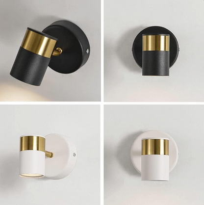 Noirae™ – Applique Murale LED Moderne Noir & Blanc – Design Minimaliste