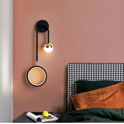 Nolaéa™ – Applique Murale Moderne LED Noire avec Lumière Réglable