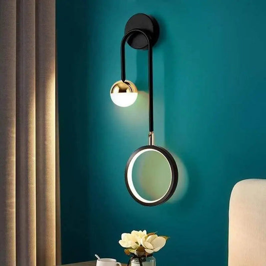 Nolaéa™ – Applique Murale Moderne LED Noire avec Lumière Réglable