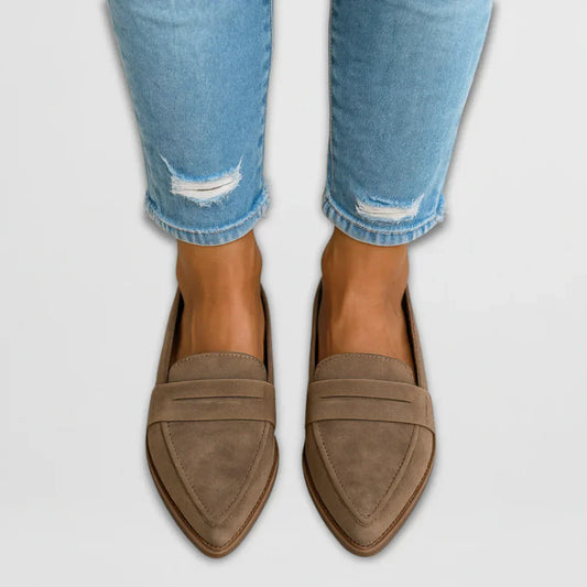 Mocassins Femmes en Cuir Bout Pointu Élégants et Raffinés - PanierRoyale