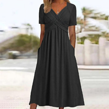 Robe Été Décolleté en V Féminine et Chique