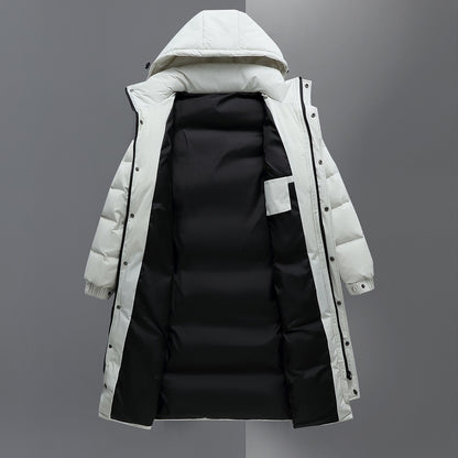 Nordavia™ – Veste d’Hiver Longue à Capuche Homme Chaude et Imperméable