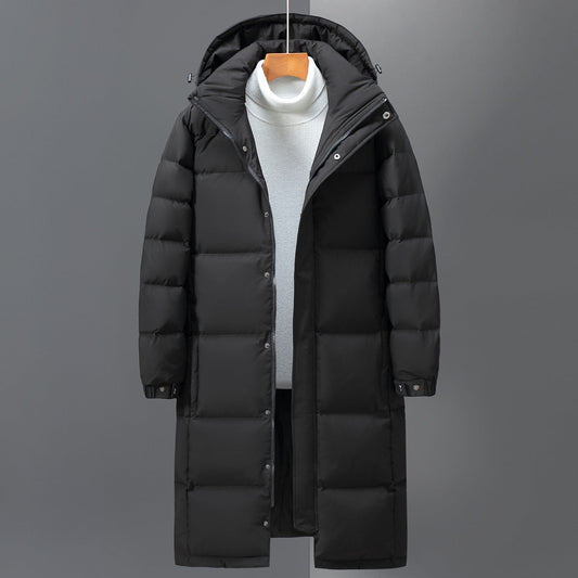 Veste Hiver Homme Longue à Capuche Imperméable et Chaude - PanierRoyale