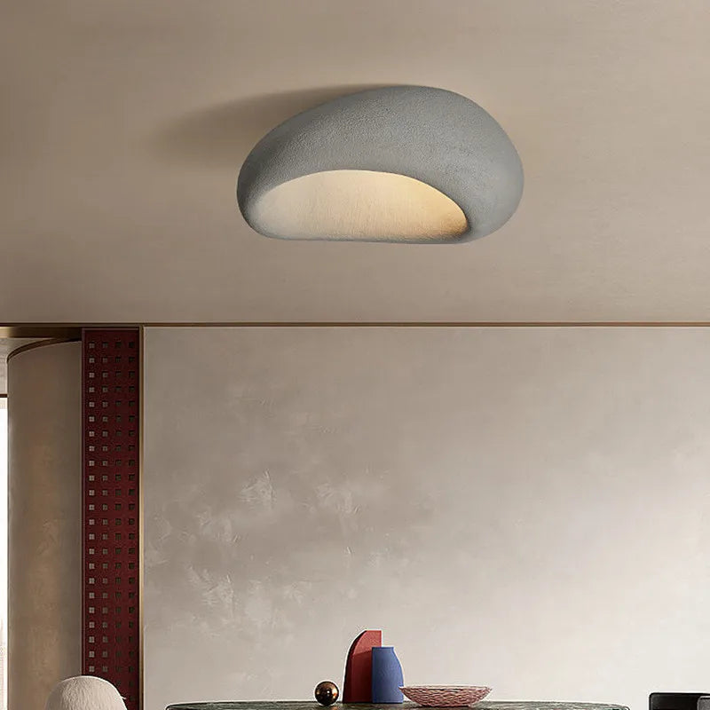 Lampe Plafond Toile Blanc Moderne et Élégante