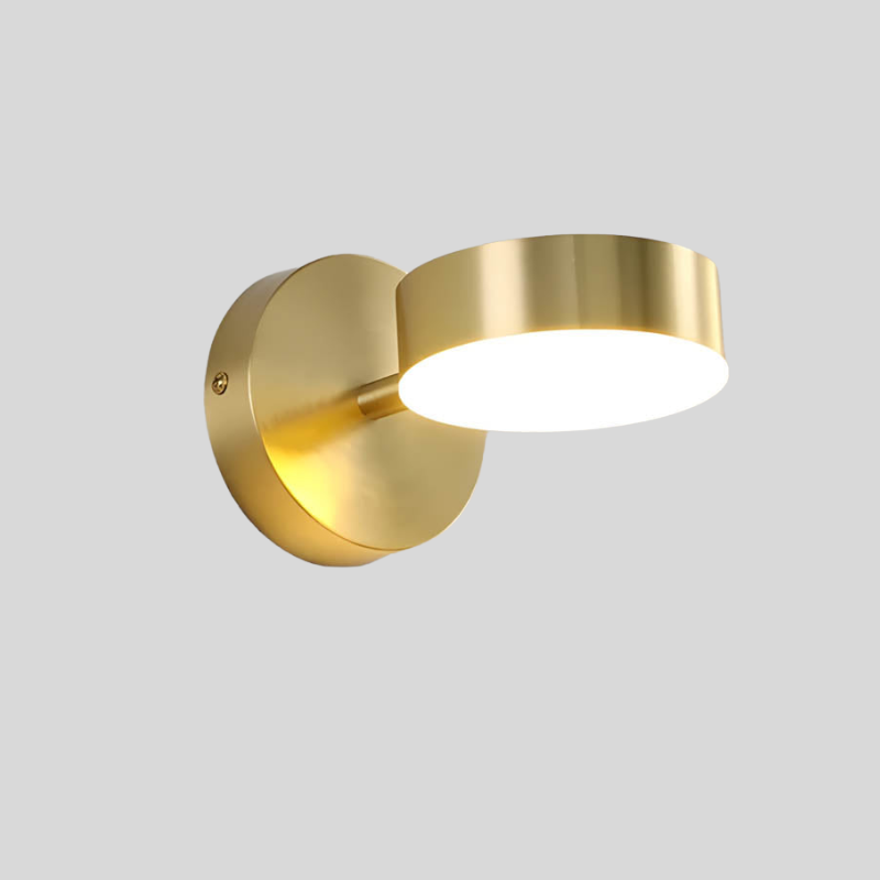 NordicLuxe™ – Applique Murale LED en Cuivre Élégante et Efficace