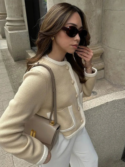 Cardigan Femme Long Manches Élégant - PanierRoyale