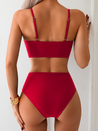 NyvaSun™ – Maillot de Bain Femme 2 Pièces Taille Haute Stretch & Élégant